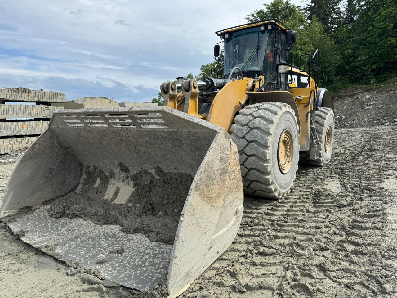 CAT 980K Block Handler,Bucket + forks,Schaufel+Gabel - Radlader: das Bild 1 CAT 980K Block Handler,Bucket + forks,Schaufel+Gabel - Radlader: das Bild 1