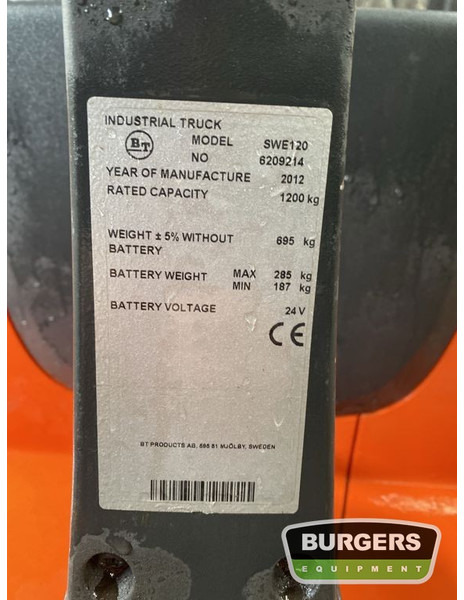 BT SWE120 - Hochhubwagen: das Bild 5 BT SWE120 - Hochhubwagen: das Bild 5