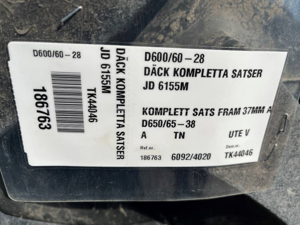 Alliance 650/65R38 600/60R28 till JD 6155 M - Reifen für Landmaschine: das Bild 2 Alliance 650/65R38 600/60R28 till JD 6155 M - Reifen für Landmaschine: das Bild 2