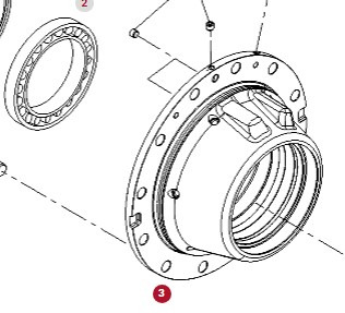 Fendt Vario 1038 1042 1046 1050 GEN 3 Piasta Koła Łożysko Stożkowe F530300220350 F530300220010 - Radnabe/-lagerung für Landmaschine: das Bild 1 Fendt Vario 1038 1042 1046 1050 GEN 3 Piasta Koła Łożysko Stożkowe F530300220350 F530300220010 - Radnabe/-lagerung für Landmaschine: das Bild 1