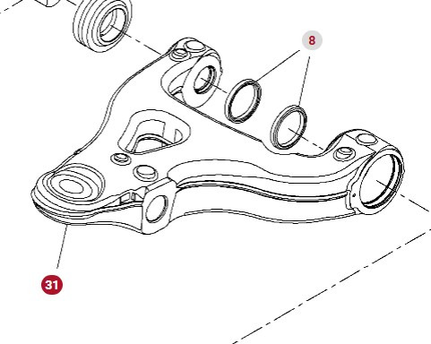 Fendt Vario 1038 1042 1046 1050 GEN 3 Wahacz Kompletny Prawa Lewa Strona F530300051160 F530300051170 - Achsstrebe für Landmaschine: das Bild 1 Fendt Vario 1038 1042 1046 1050 GEN 3 Wahacz Kompletny Prawa Lewa Strona F530300051160 F530300051170 - Achsstrebe für Landmaschine: das Bild 1