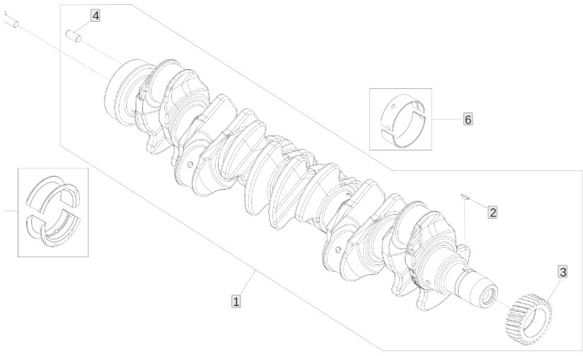 John Deere 6068 - wał korbowy RE505921 NOWY GWARANCJA 24 miesiące - Kurbelwelle für Landmaschine: das Bild 2 John Deere 6068 - wał korbowy RE505921 NOWY GWARANCJA 24 miesiące - Kurbelwelle für Landmaschine: das Bild 2