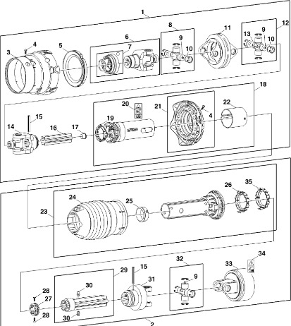 John Deere 960 - Rura CC125031 (Układ napędowy) - Transmission für Rundballenpresse: das Bild 1 John Deere 960 - Rura CC125031 (Układ napędowy) - Transmission für Rundballenpresse: das Bild 1