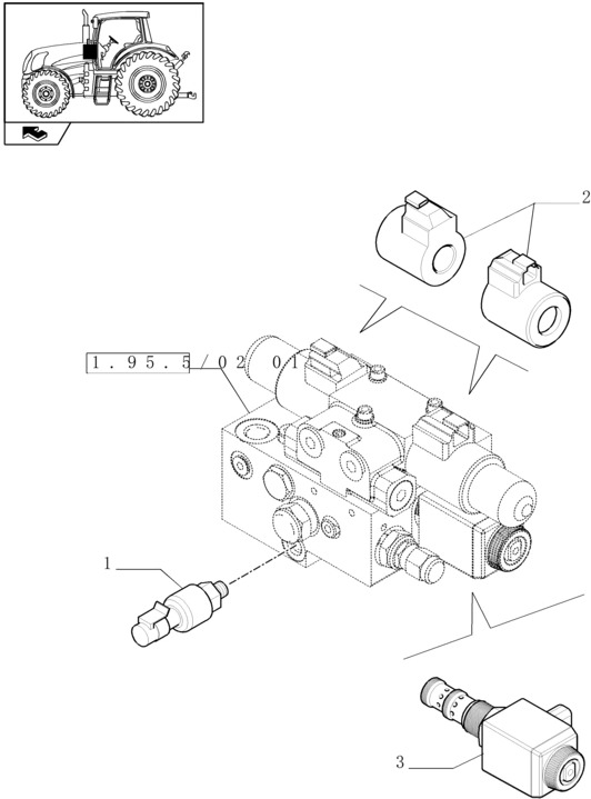 New Holland T6010 T6070 Elektromagnes 84164839 - Elektrische Ausrüstung für Traktor: das Bild 1 New Holland T6010 T6070 Elektromagnes 84164839 - Elektrische Ausrüstung für Traktor: das Bild 1