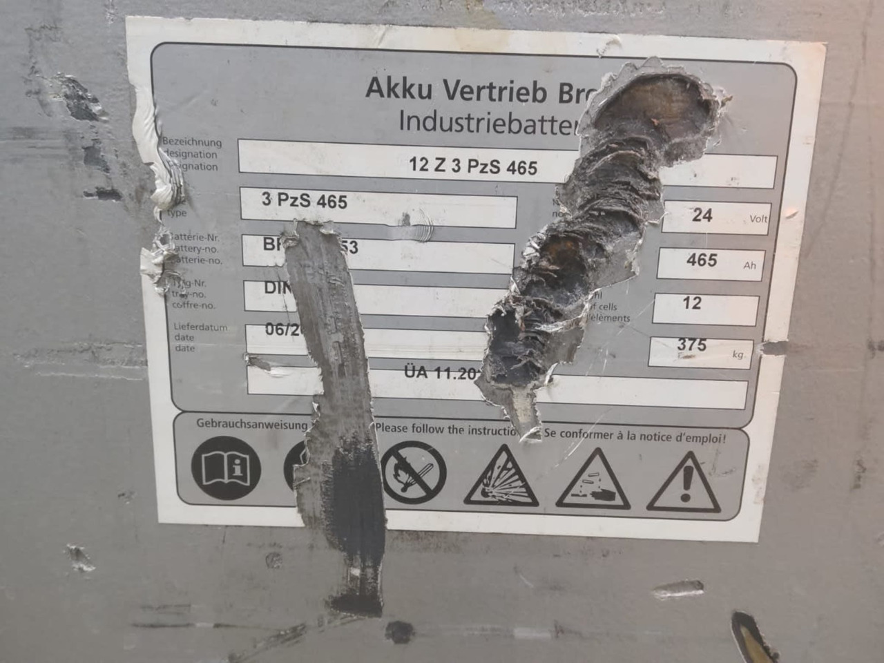 AVB 24V 465Ah - Batterie für Flurförderzeug: das Bild 4 AVB 24V 465Ah - Batterie für Flurförderzeug: das Bild 4