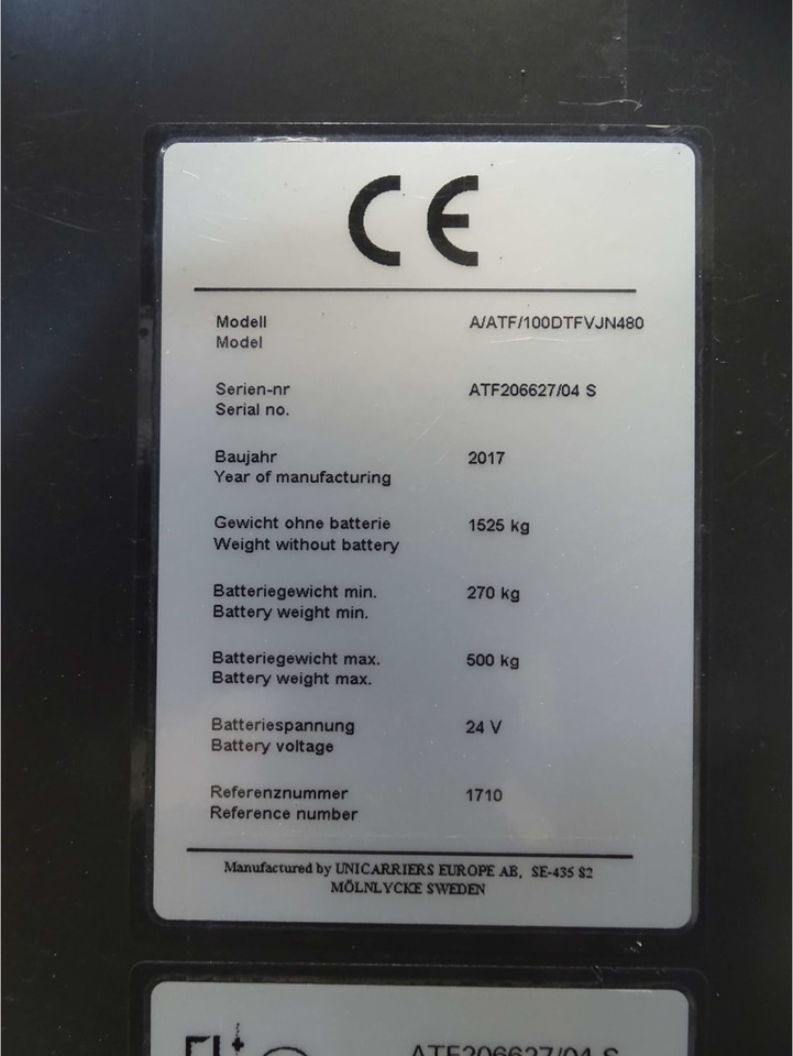 Atlet A/ATF/100DTFVJN480 - Hochhubwagen: das Bild 2 Atlet A/ATF/100DTFVJN480 - Hochhubwagen: das Bild 2