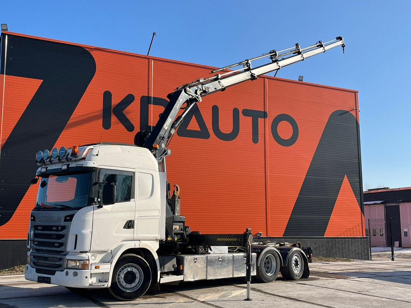 Scania G 420 6x2*4 Hiab 211 EP-5 HIPRO / Hiab XR 20T SL51 - Abrollkipper, Autokran: das Bild 1 Scania G 420 6x2*4 Hiab 211 EP-5 HIPRO / Hiab XR 20T SL51 - Abrollkipper, Autokran: das Bild 1