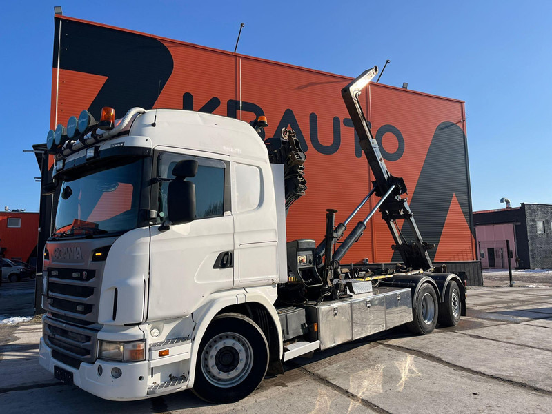 Scania G 420 6x2*4 Hiab 211 EP-5 HIPRO / Hiab XR 20T SL51 - Abrollkipper, Autokran: das Bild 2 Scania G 420 6x2*4 Hiab 211 EP-5 HIPRO / Hiab XR 20T SL51 - Abrollkipper, Autokran: das Bild 2