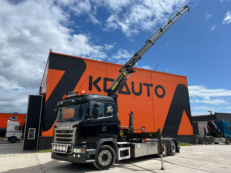 Scania G 440 6x2*4 PK22002 + JIB / PALFINGER 20 ton / L=5000 mm - Abrollkipper, Autokran: das Bild 1 Scania G 440 6x2*4 PK22002 + JIB / PALFINGER 20 ton / L=5000 mm - Abrollkipper, Autokran: das Bild 1