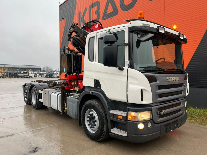 Scania P 340 6x2*4 FERRARI 726 / LIFT L=5138 mm - Seil Abrollkipper, Autokran: das Bild 4 Scania P 340 6x2*4 FERRARI 726 / LIFT L=5138 mm - Seil Abrollkipper, Autokran: das Bild 4