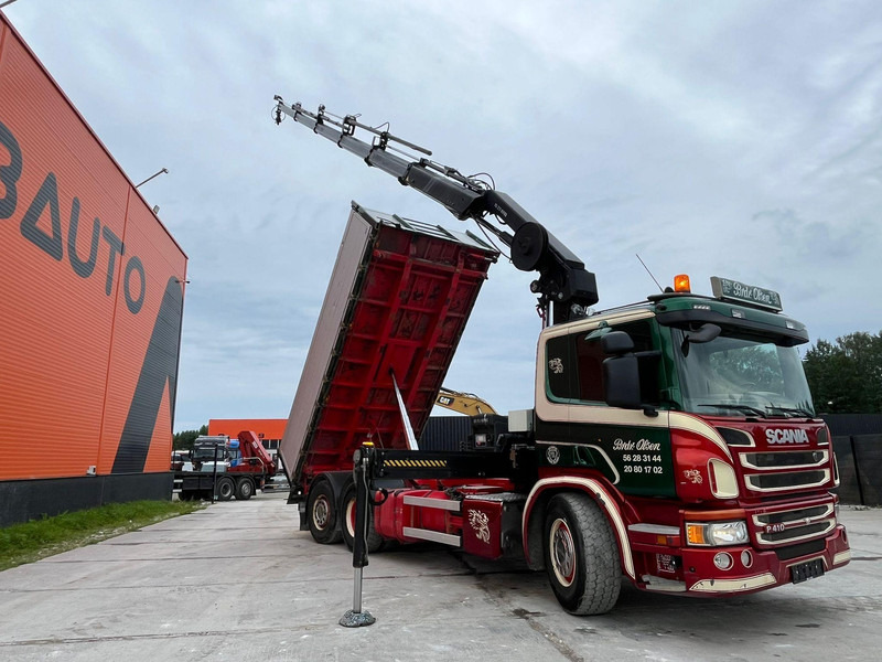 Kipper, Autokran Scania P 410 6x2*4 HIAB 211EP-5 / BOX L=5386 mm: das Bild 10