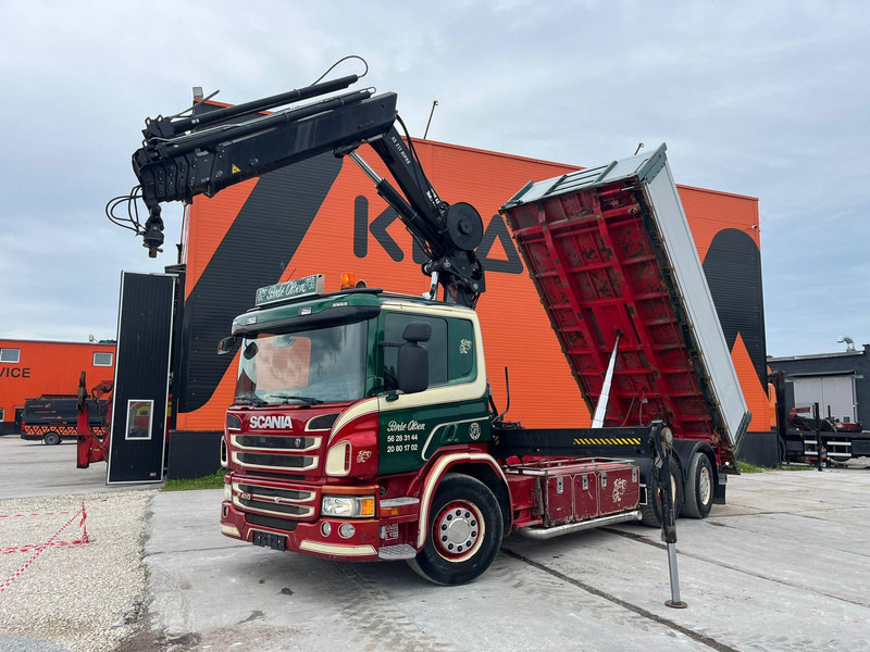 Kipper, Autokran Scania P 410 6x2*4 HIAB 211EP-5 / BOX L=5386 mm: das Bild 9