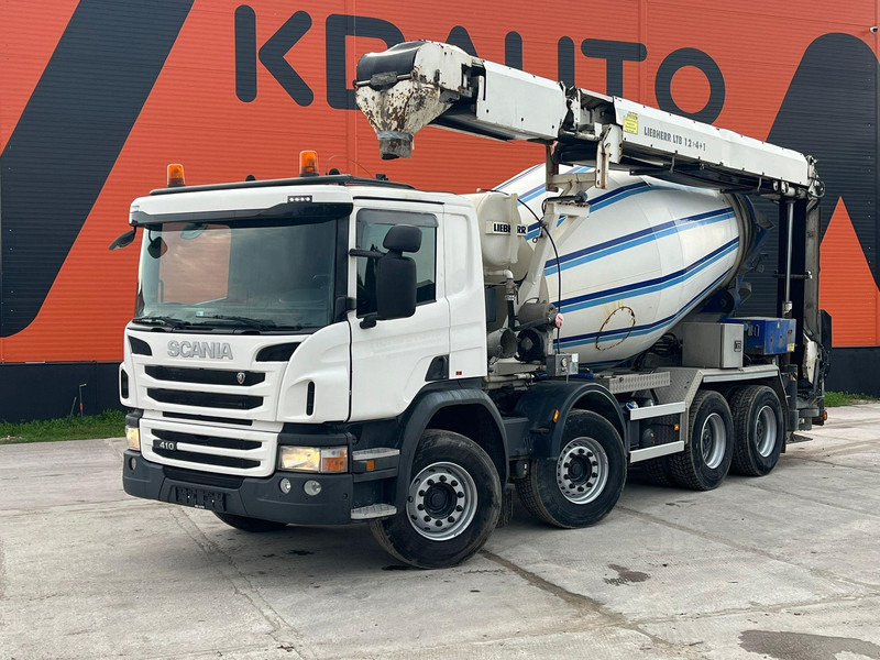 Scania P 410 8x4 LIEBHERR 9 m3 + CONVEYOR / FULL STEEL - Fahrmischer: das Bild 1 Scania P 410 8x4 LIEBHERR 9 m3 + CONVEYOR / FULL STEEL - Fahrmischer: das Bild 1