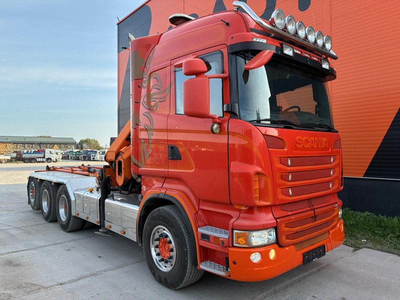 Scania R 480 8X4*4 HIAB 288E-6 HIPRO / HOOK LIFT JOAB L 17 ton L=5200 mm - Abrollkipper, Autokran: das Bild 4 Scania R 480 8X4*4 HIAB 288E-6 HIPRO / HOOK LIFT JOAB L 17 ton L=5200 mm - Abrollkipper, Autokran: das Bild 4