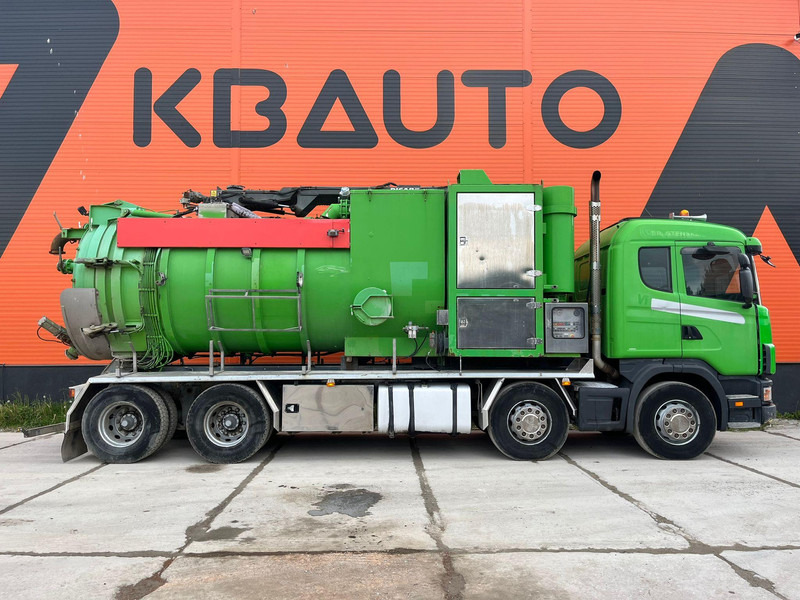 Scania R124 8x4 TANK 12000 l / VACUUM Disab P210/9 - 7800 m3/h / 1182 hours - Saug-/ Spülfahrzeug: das Bild 4 Scania R124 8x4 TANK 12000 l / VACUUM Disab P210/9 - 7800 m3/h / 1182 hours - Saug-/ Spülfahrzeug: das Bild 4