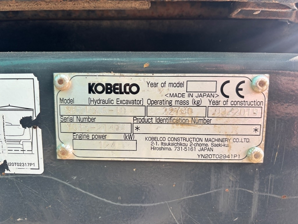 Kettenbagger Kobelco SK 210 LC-10 - SK210 - SK210LC-10: das Bild 23