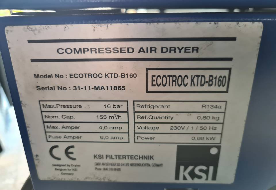Osuszacz ziębniczy ECOTROC 2,6m3/min - Luftkompressor: das Bild 3 Osuszacz ziębniczy ECOTROC 2,6m3/min - Luftkompressor: das Bild 3