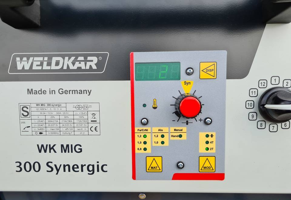 SPAWARKA MIG WELDKAR 300 Synergic 300A - Schweissgeräte: das Bild 4 SPAWARKA MIG WELDKAR 300 Synergic 300A - Schweissgeräte: das Bild 4