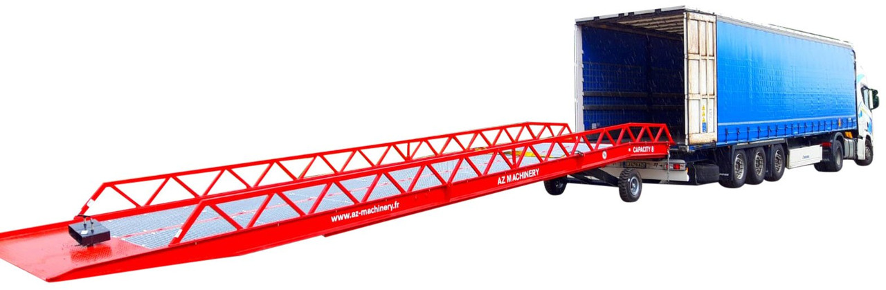NEU: Verladerampe AZ RAMP-EASY XL-10 . Mobil Loading Ramp  WIDE With Level Off, 10 t Capacity: das Bild 1