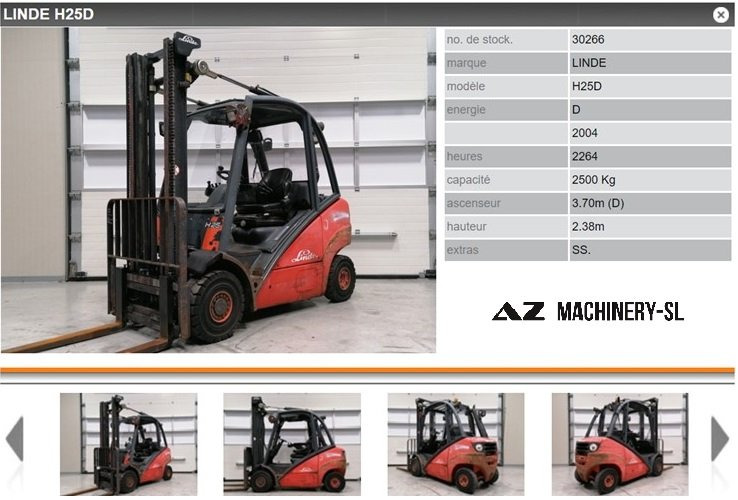 Used Forklift FENWICK LINDE H25D - Gabelstapler: das Bild 1 Used Forklift FENWICK LINDE H25D - Gabelstapler: das Bild 1