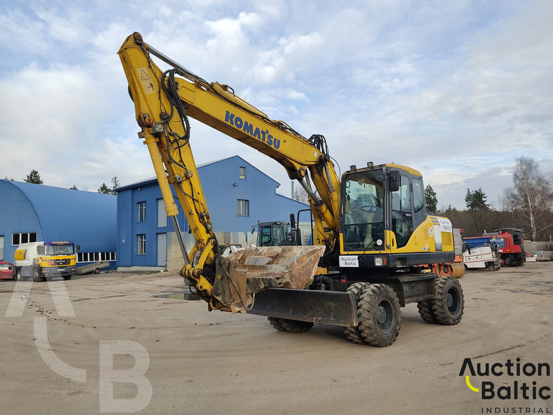Komatsu PW160-7 - Mobilbagger: das Bild 1 Komatsu PW160-7 - Mobilbagger: das Bild 1