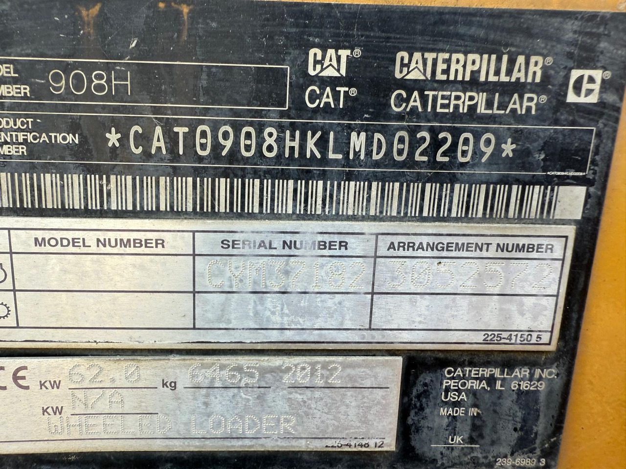 Caterpillar 908 H 2 units CAT908H - Radlader: das Bild 5 Caterpillar 908 H 2 units CAT908H - Radlader: das Bild 5