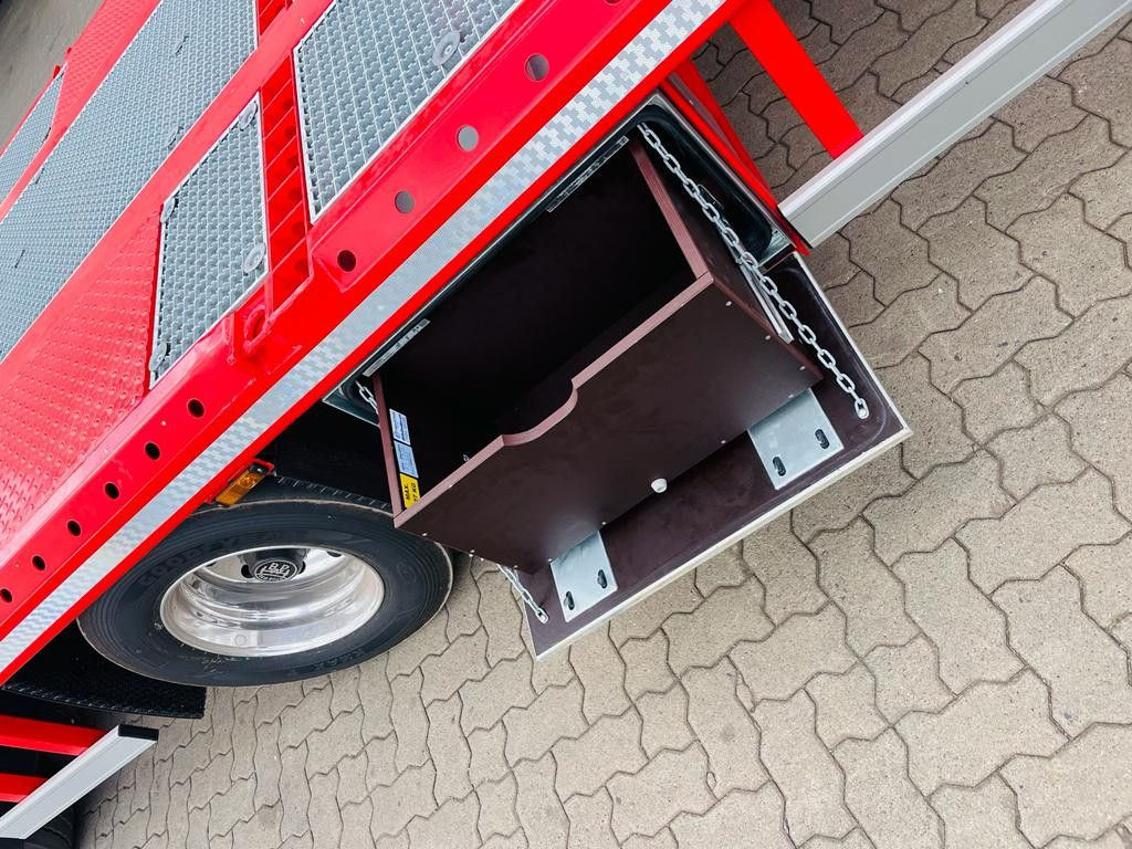 NEU: Pritschenauflieger/ Plattformauflieger Wiese Stufensattel Tieflader mit Kran Fassi F545: das Bild 8