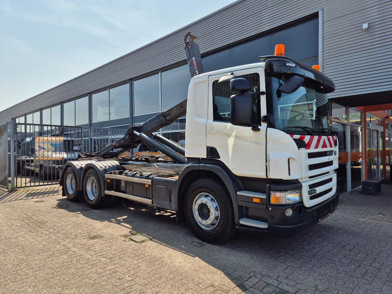 Scania P360 6X4 Containersysteem/ 21T Multilift/ Adjustable Hook - Seil Abrollkipper: das Bild 1 Scania P360 6X4 Containersysteem/ 21T Multilift/ Adjustable Hook - Seil Abrollkipper: das Bild 1