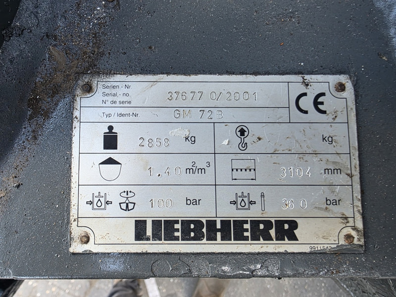 Greifer Liebherr gm 72 orange peel grapple liebherr lh60 liebherr r954 waste handler grab: das Bild 9