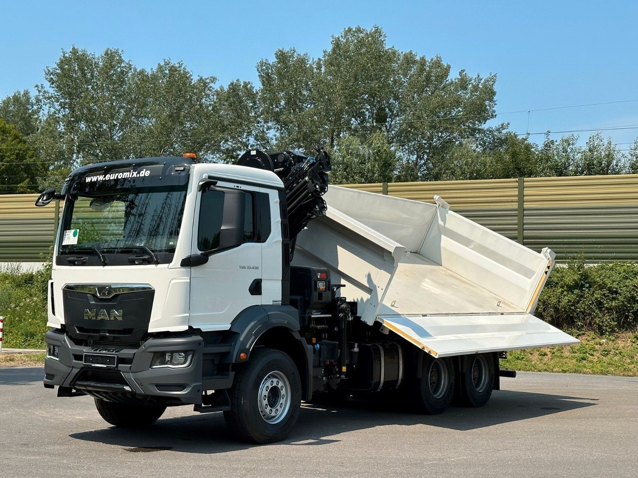 Kipper, Autokran MAN TGS 33.440 6x4 /3-Seiten- Kipper /  HIAB 228-6: das Bild 18