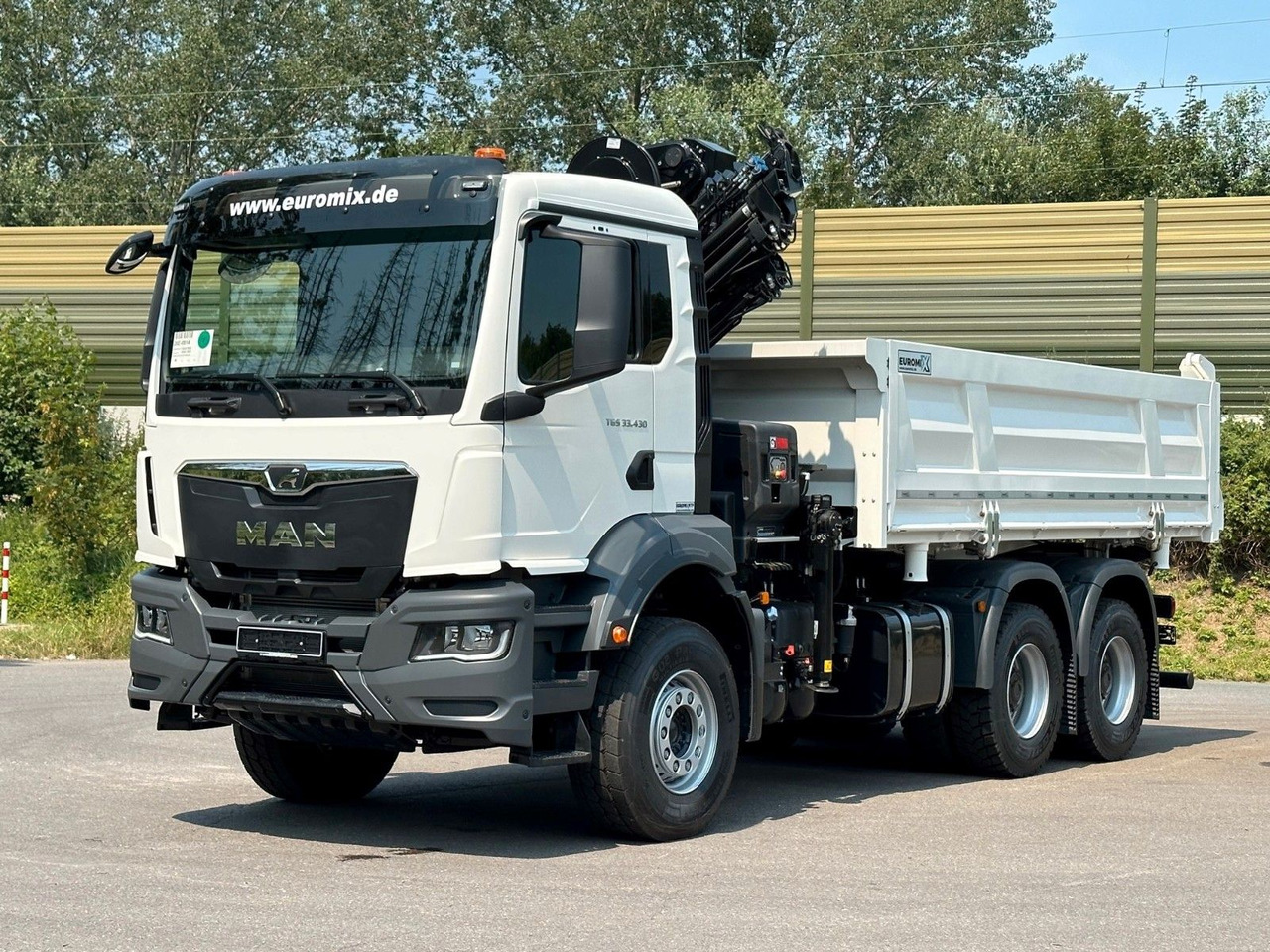 Kipper, Autokran MAN TGS 33.440 6x4 /3-Seiten- Kipper /  HIAB 228-6: das Bild 10