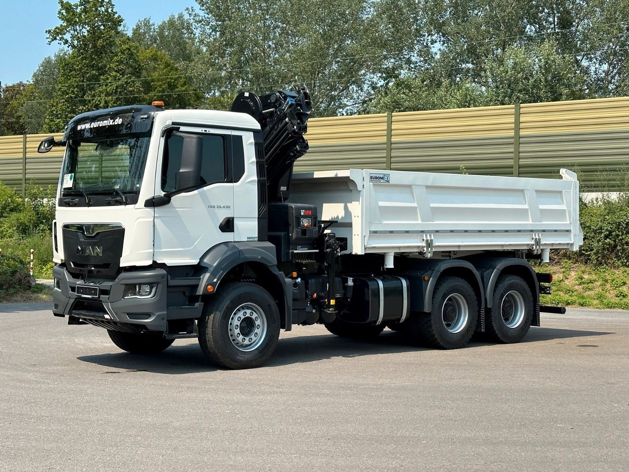 Kipper, Autokran MAN TGS 33.440 6x4 /3-Seiten- Kipper /  HIAB 228-6: das Bild 11