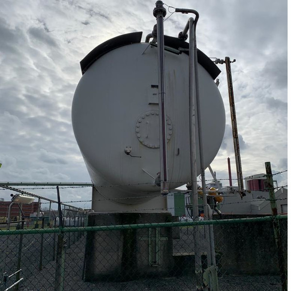200m3 stationary gastank Gas, LPG, GPL, GAZ, Propane with Sun roof and appendages Used Tank ID 1.209 - Kraftstofftank: das Bild 3 200m3 stationary gastank Gas, LPG, GPL, GAZ, Propane with Sun roof and appendages Used Tank ID 1.209 - Kraftstofftank: das Bild 3