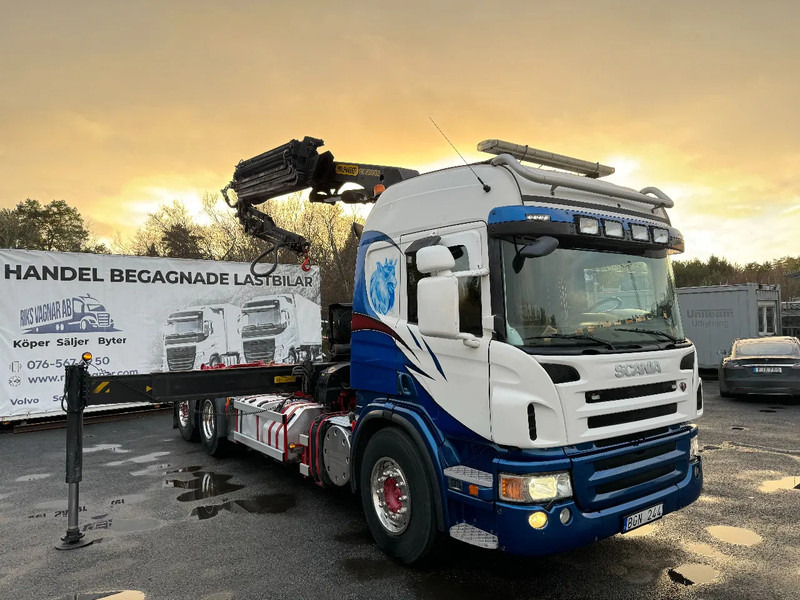 Scania P420 6X2*4, Hooklift-truck with Crane, 2008 - LKW, Autokran: das Bild 3 Scania P420 6X2*4, Hooklift-truck with Crane, 2008 - LKW, Autokran: das Bild 3