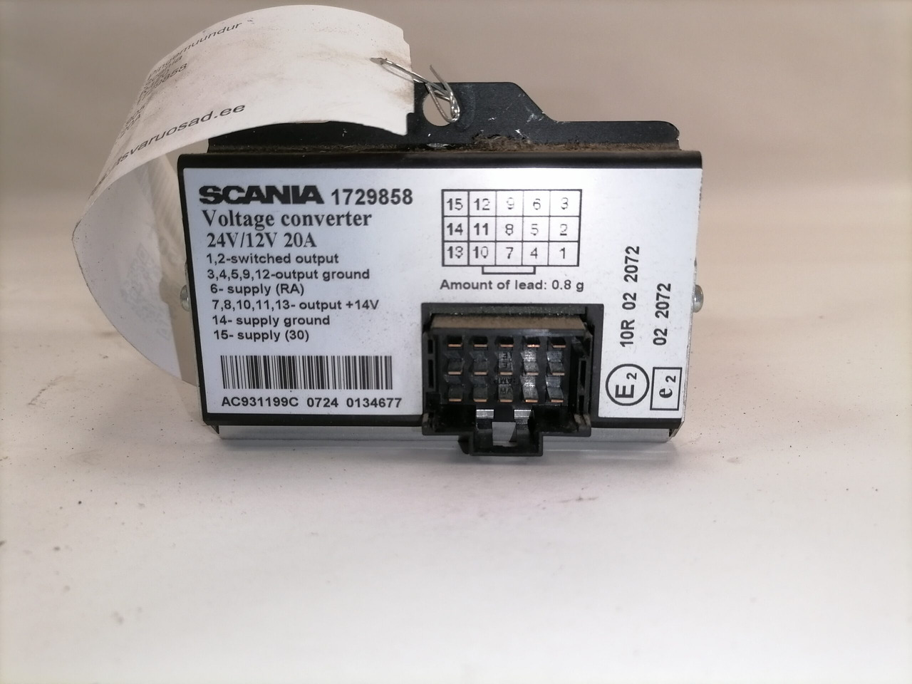 Scania Voltage converter 1729858 - Elektrische Ausrüstung für LKW: das Bild 2 Scania Voltage converter 1729858 - Elektrische Ausrüstung für LKW: das Bild 2