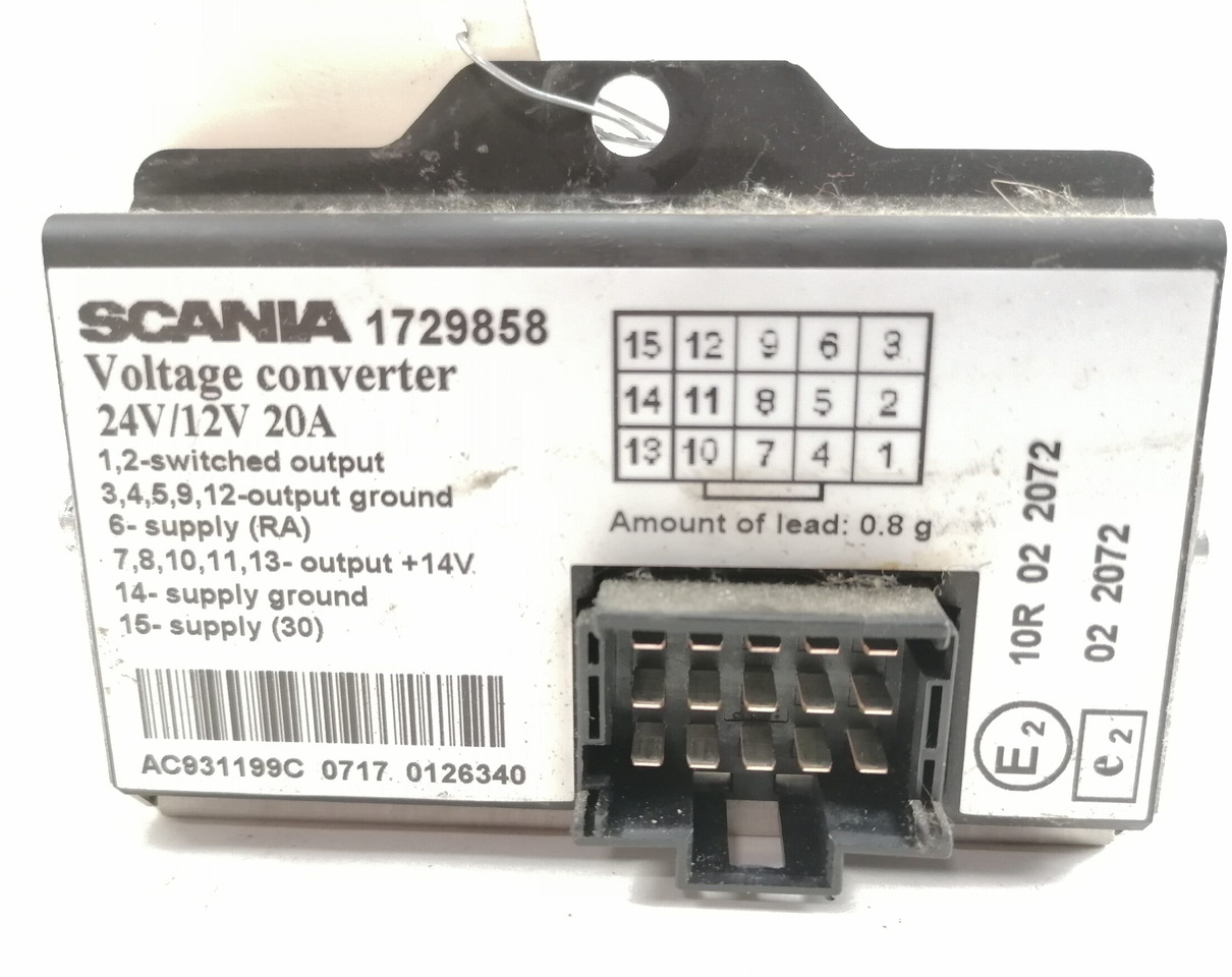 Scania Voltage converter 1729858 - Elektrische Ausrüstung für LKW: das Bild 3 Scania Voltage converter 1729858 - Elektrische Ausrüstung für LKW: das Bild 3