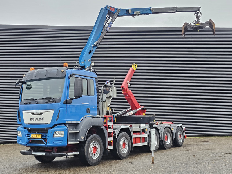 MAN TGS 47.440 BBL / 10X4 HOOKLIFT + Z CRANE - Abrollkipper, Autokran: das Bild 1 MAN TGS 47.440 BBL / 10X4 HOOKLIFT + Z CRANE - Abrollkipper, Autokran: das Bild 1