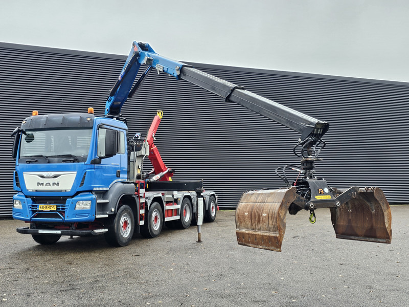 MAN TGS 47.440 BBL / 10X4 HOOKLIFT + Z CRANE - Abrollkipper, Autokran: das Bild 2 MAN TGS 47.440 BBL / 10X4 HOOKLIFT + Z CRANE - Abrollkipper, Autokran: das Bild 2