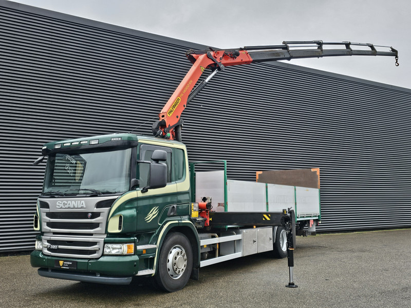 Scania P320 4x2 / PALFINGER 14TM / CRANE/KRAN/GRUE - Pritsche LKW, Autokran: das Bild 1 Scania P320 4x2 / PALFINGER 14TM / CRANE/KRAN/GRUE - Pritsche LKW, Autokran: das Bild 1