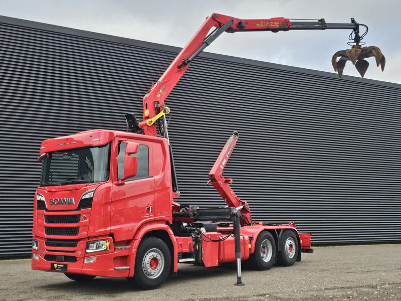 Scania R520 V8 6x2/4 / EPSILON CRANE + HOOKLIFT - Abrollkipper, Autokran: das Bild 1 Scania R520 V8 6x2/4 / EPSILON CRANE + HOOKLIFT - Abrollkipper, Autokran: das Bild 1