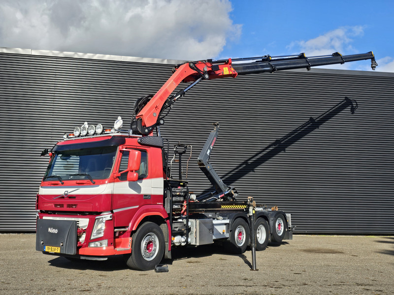 Volvo FM 420 8x2 / HIAB HOOKLIFT + 30 t/m CRANE - KRAN - Abrollkipper, Autokran: das Bild 1 Volvo FM 420 8x2 / HIAB HOOKLIFT + 30 t/m CRANE - KRAN - Abrollkipper, Autokran: das Bild 1