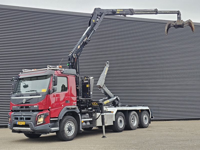 Volvo FMX 420 / 8x2 / PALFINGER EPSILON + HOOKLIFT - Abrollkipper, Autokran: das Bild 1 Volvo FMX 420 / 8x2 / PALFINGER EPSILON + HOOKLIFT - Abrollkipper, Autokran: das Bild 1