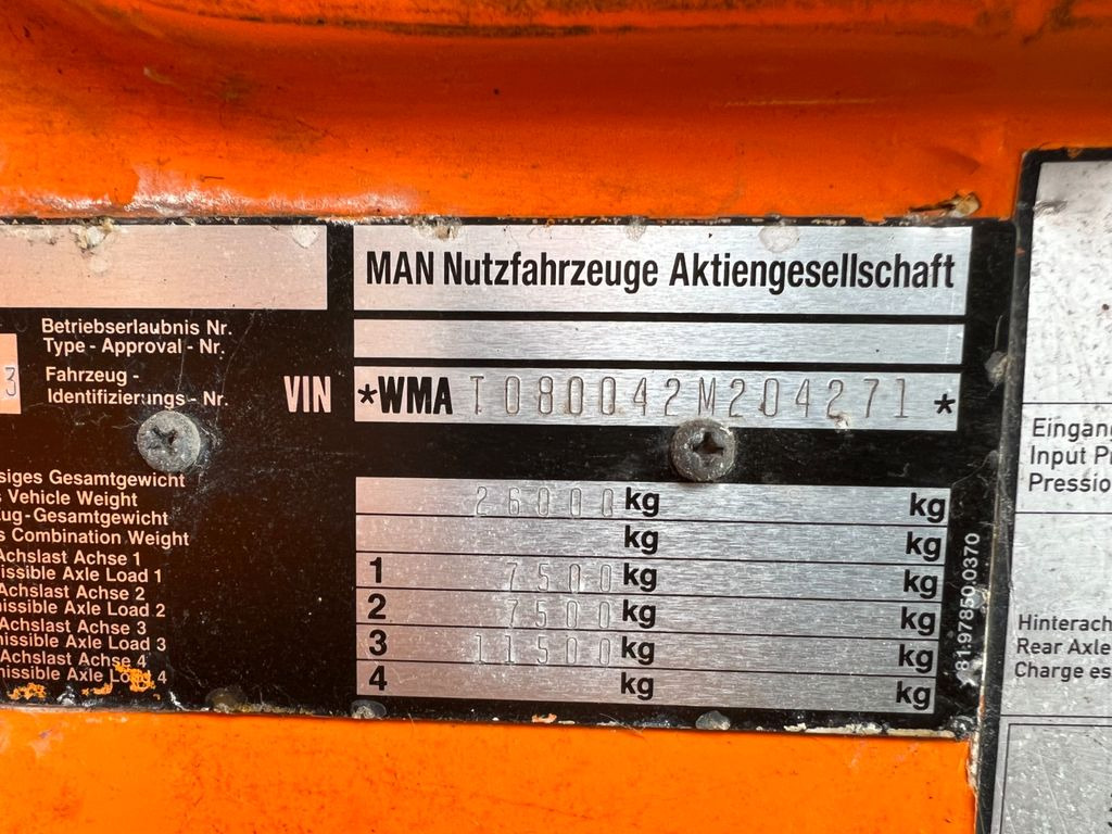 MAN 26.293 6X2 Motor & Getriebe gut - Fahrgestell LKW: das Bild 2 MAN 26.293 6X2 Motor & Getriebe gut - Fahrgestell LKW: das Bild 2