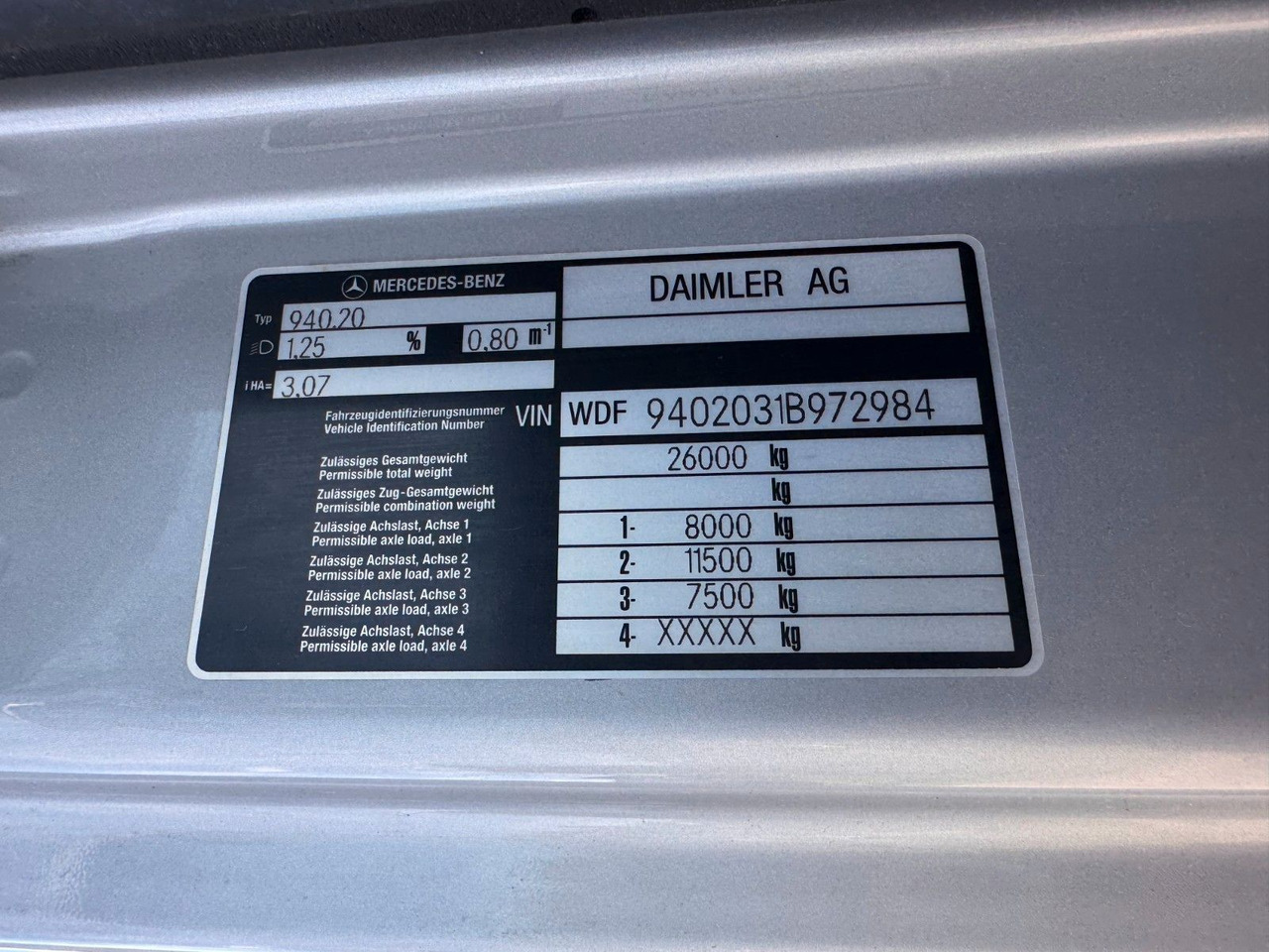 Mercedes-Benz 2540 6X2 Pritsche Palfinger PK 12002 mit Funk - Autokran: das Bild 3 Mercedes-Benz 2540 6X2 Pritsche Palfinger PK 12002 mit Funk - Autokran: das Bild 3