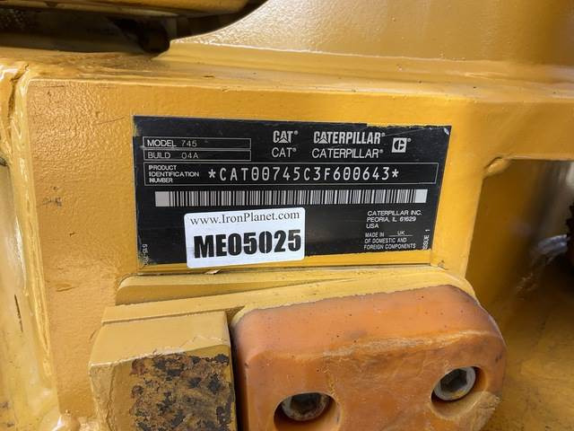 CAT 745 - Knickgelenkter Dumper: das Bild 5 CAT 745 - Knickgelenkter Dumper: das Bild 5