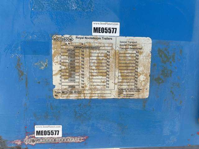 Nooteboom MCO-156-36V - Tieflader Auflieger: das Bild 5 Nooteboom MCO-156-36V - Tieflader Auflieger: das Bild 5