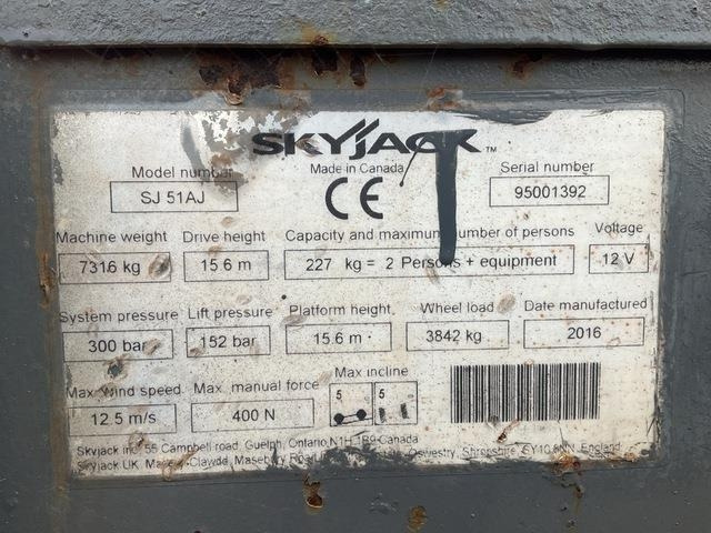 SkyJack SJ51AJ - Gelenkarmbühne: das Bild 5 SkyJack SJ51AJ - Gelenkarmbühne: das Bild 5