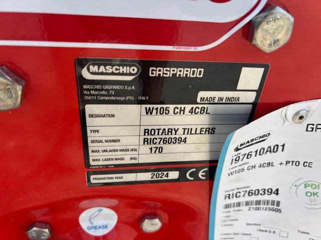 Maschio Gaspardo W105 CH 4CBL - Bodenfräse: das Bild 5 Maschio Gaspardo W105 CH 4CBL - Bodenfräse: das Bild 5