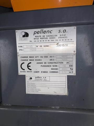 Pellenc MAV 8590 - Traubenvollernter: das Bild 4 Pellenc MAV 8590 - Traubenvollernter: das Bild 4