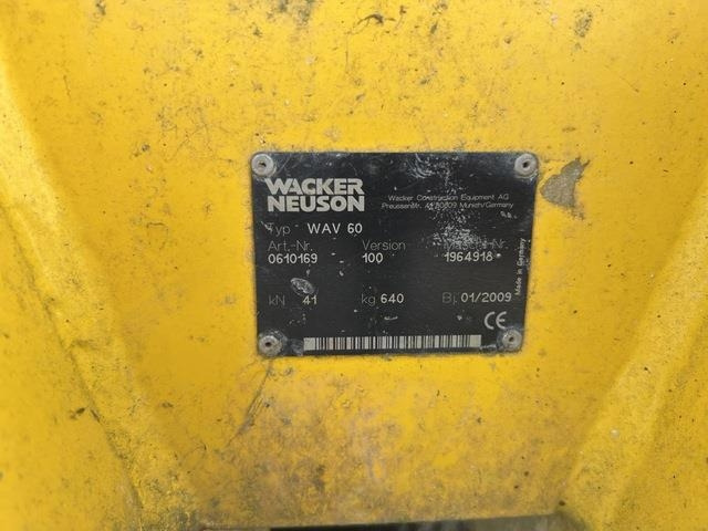 Wacker Neuson WAV60 - Rüttelplatte: das Bild 5 Wacker Neuson WAV60 - Rüttelplatte: das Bild 5